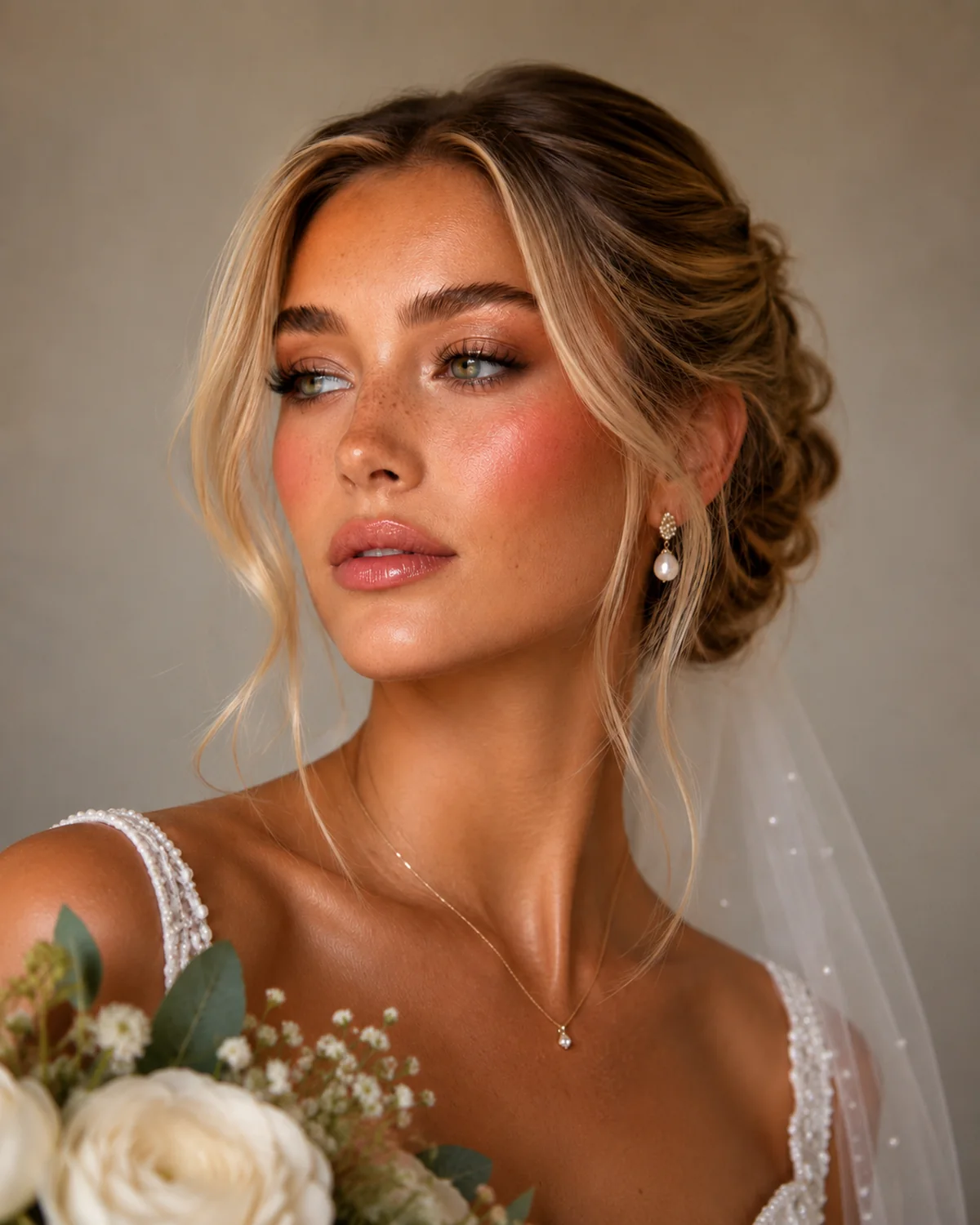 Svadobný makeup Bratislava, nevesta s prirodzeným makeupom